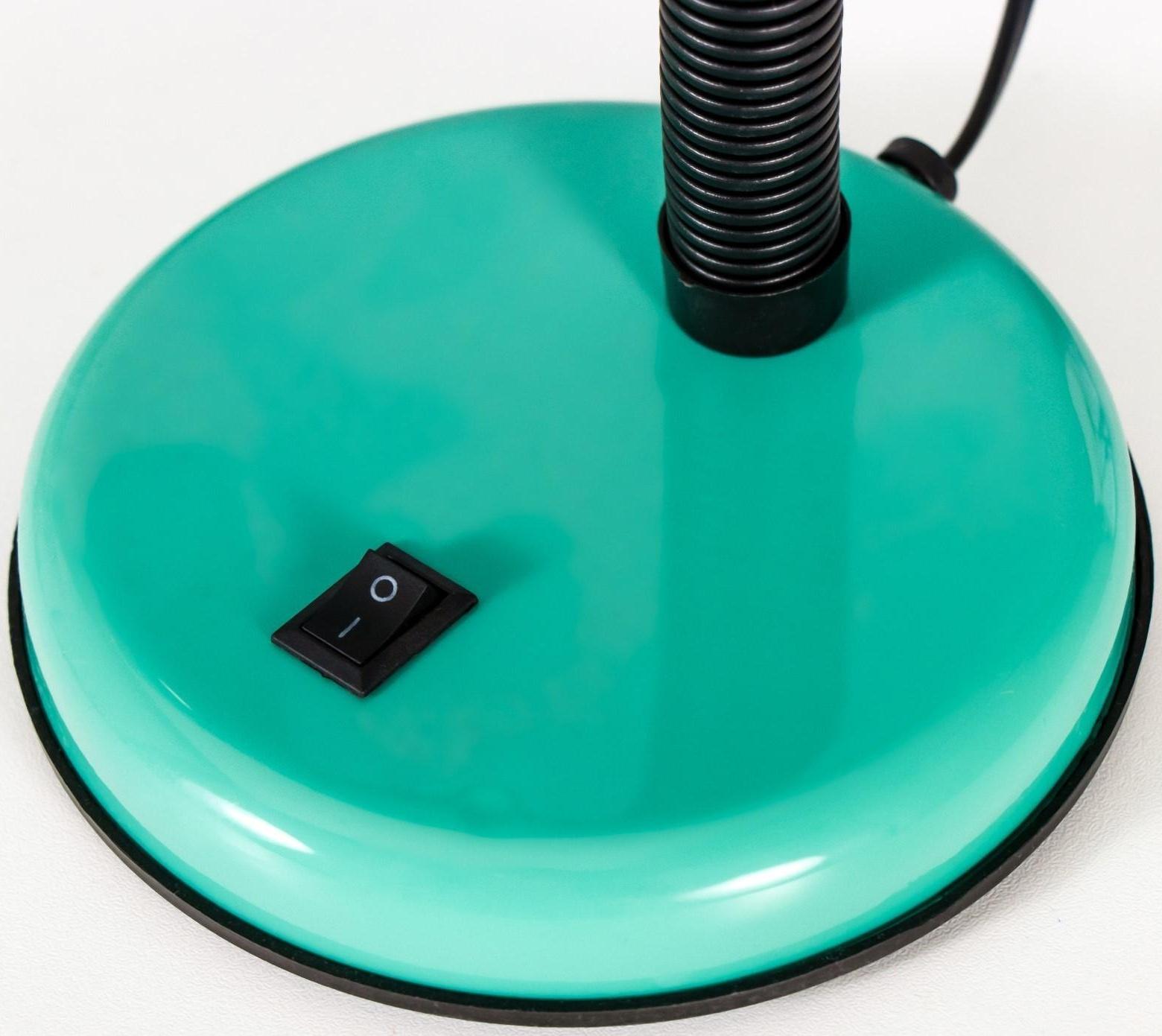 Лампа настольная Е27, с выкл. (220В) зеленая (203В)