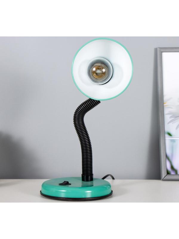 Лампа настольная Е27, с выкл. (220В) зеленая (203В)