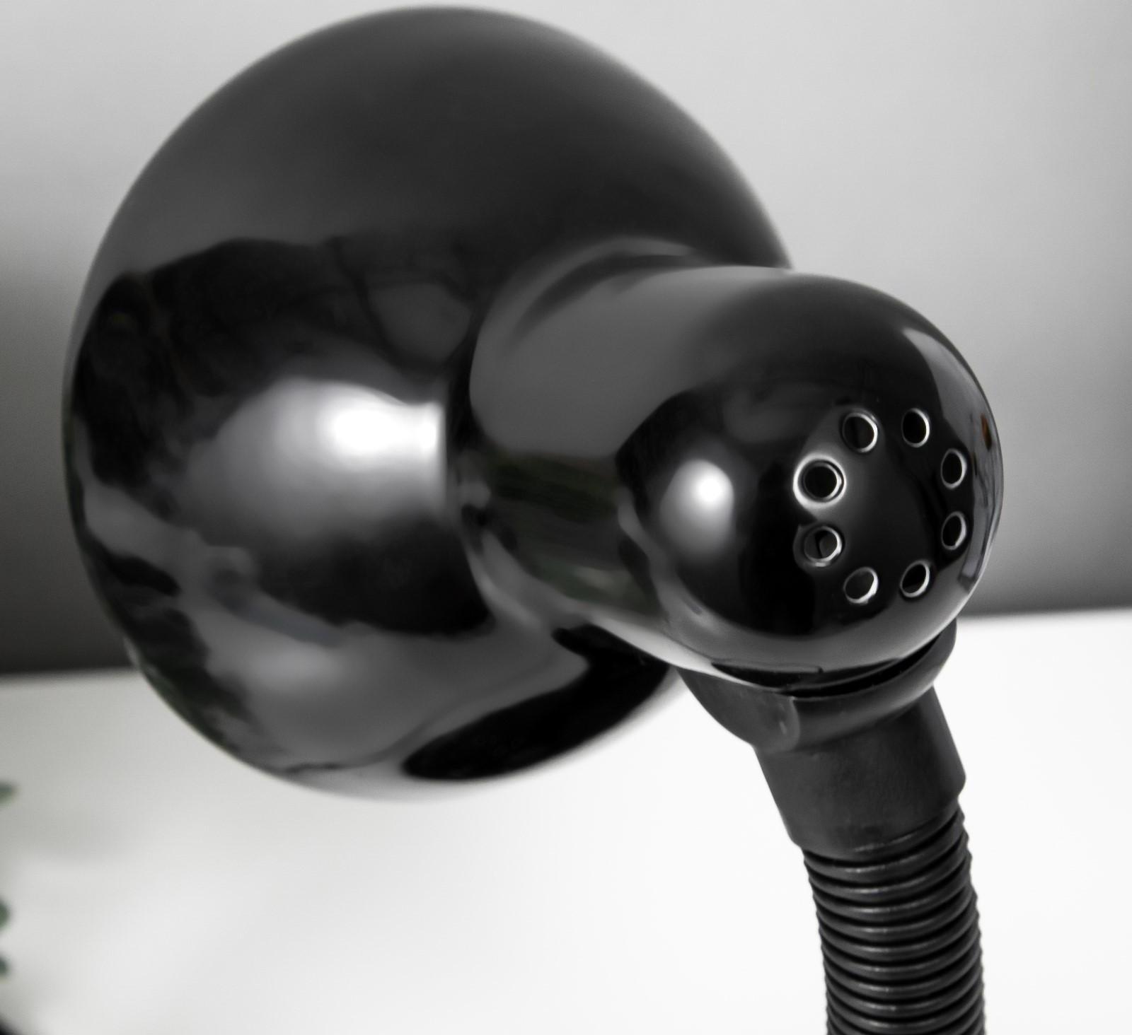 Лампа настольная Е27, светорегулятор (220В) черная (203А)