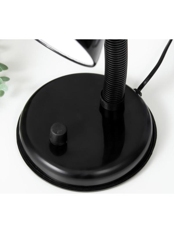 Лампа настольная Е27, светорегулятор (220В) черная (203А)