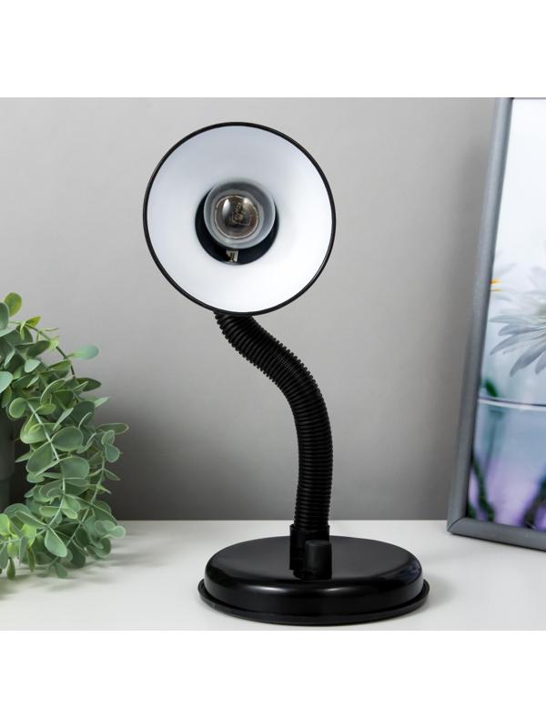 Лампа настольная Е27, светорегулятор (220В) черная (203А)