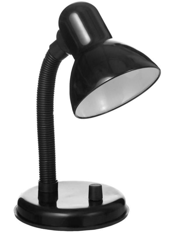 Лампа настольная Е27, светорегулятор (220В) черная (203А)