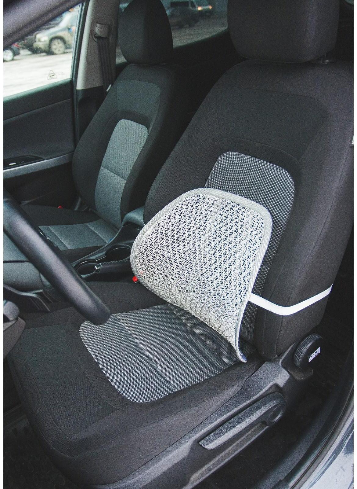 Ортопедическая спинка на сиденье Torso 38×39 см, серый