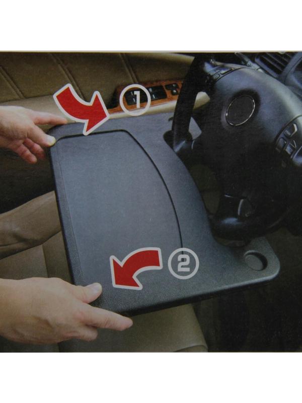 Столик универсальный под руль, пластиковый, черный