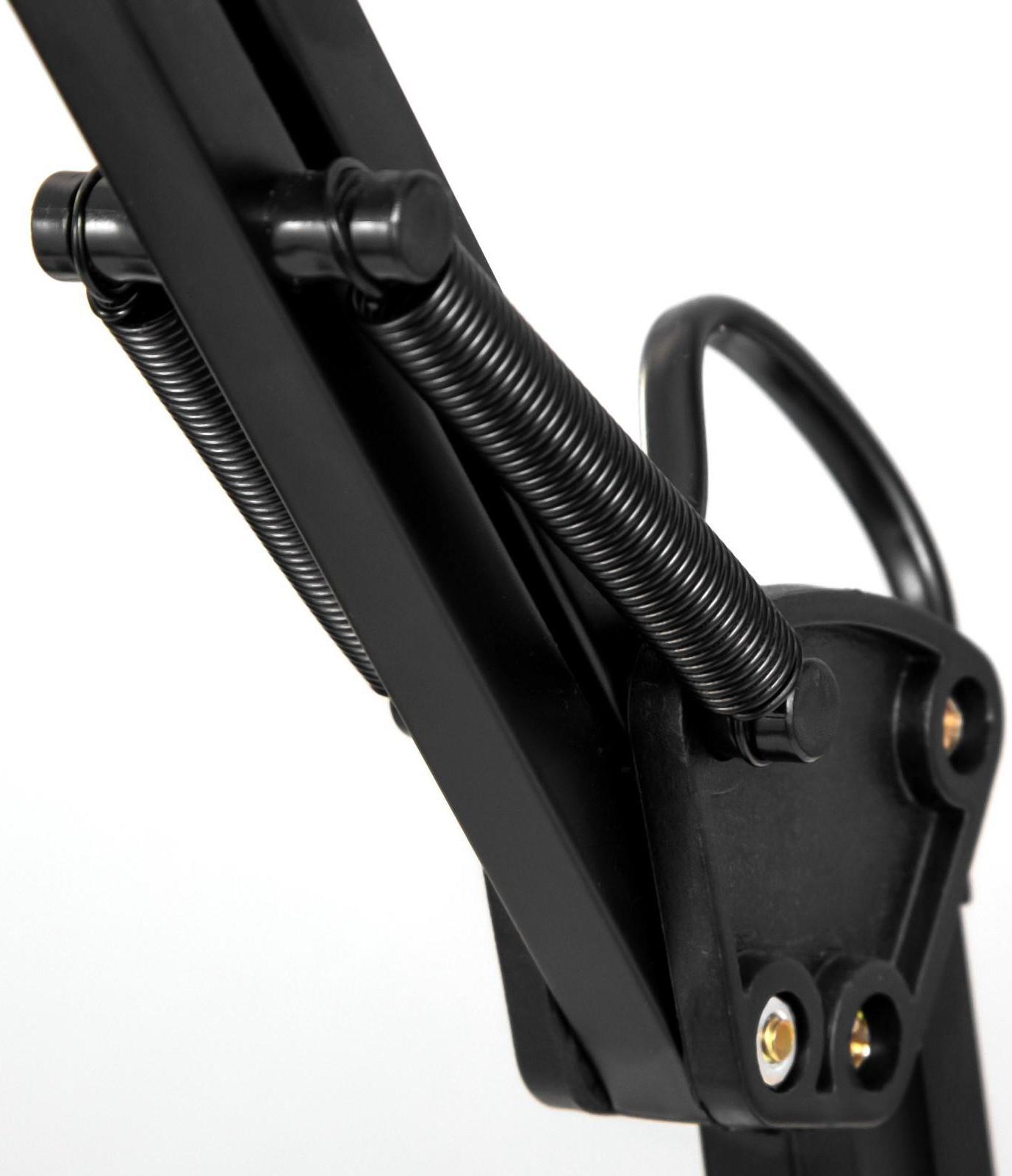 Лампа настольная Е27, h=55 см, шарнирная черная