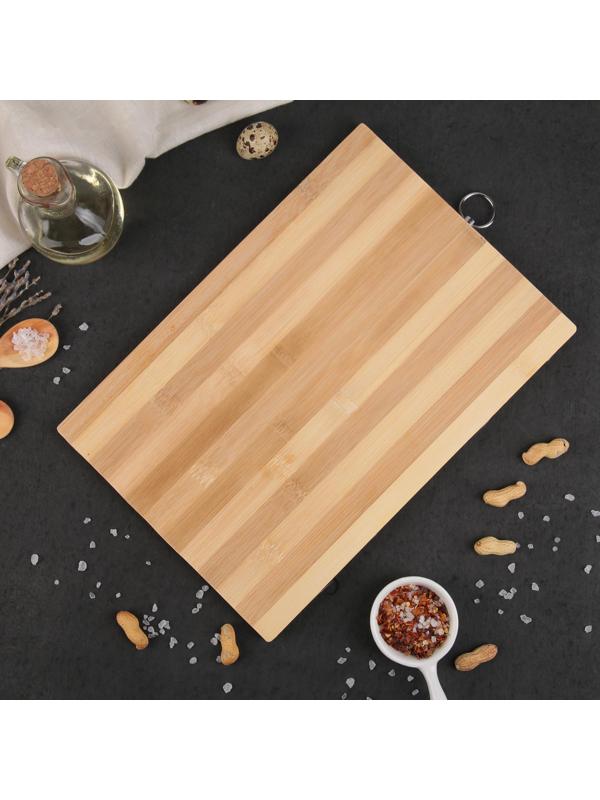 Доска разделочная Доляна «Зебра», 32×22 см, дерево