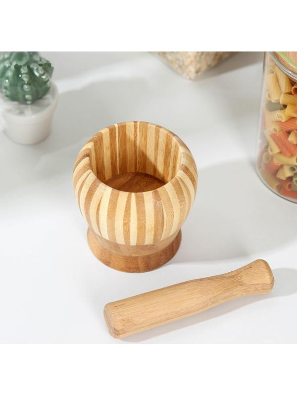 Ступка с пестиком «Полоски», 11×10×10 см