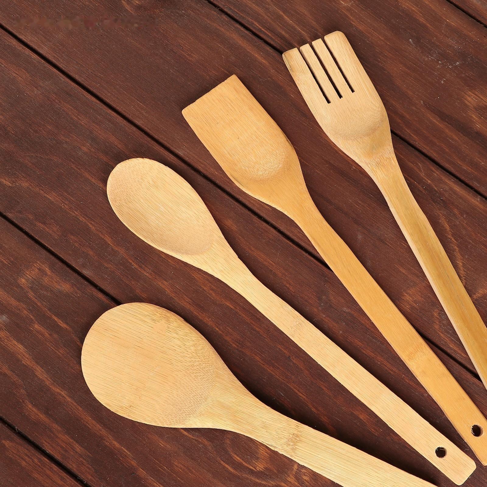 Набор кулинарный, 4 предмета, на подставке