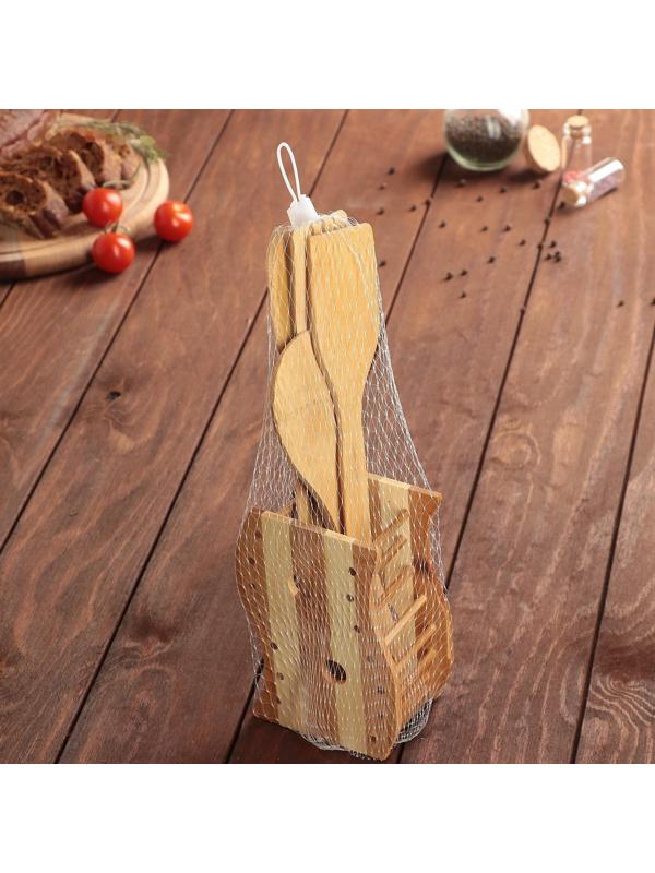 Набор кулинарный, 4 предмета, на подставке