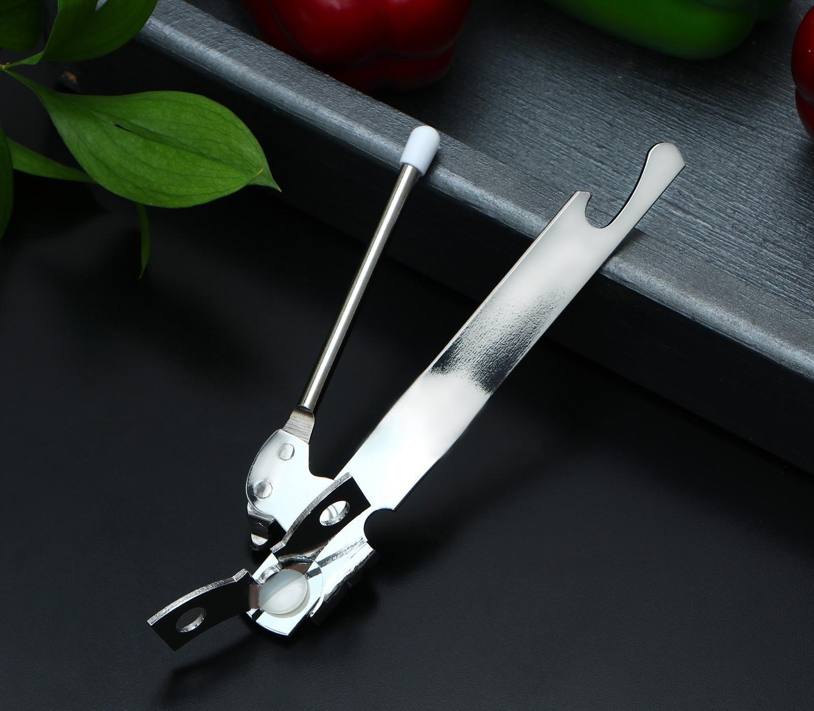 Нож консервный Доляна «Эконом», 17 см, цвет хромированный