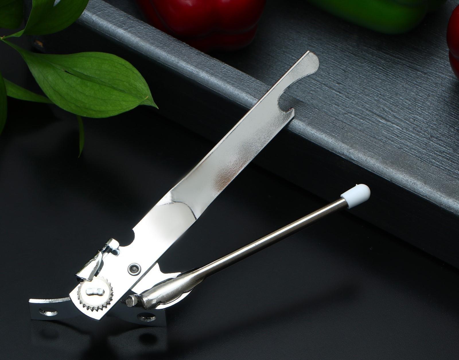 Нож консервный Доляна «Эконом», 17 см, цвет хромированный