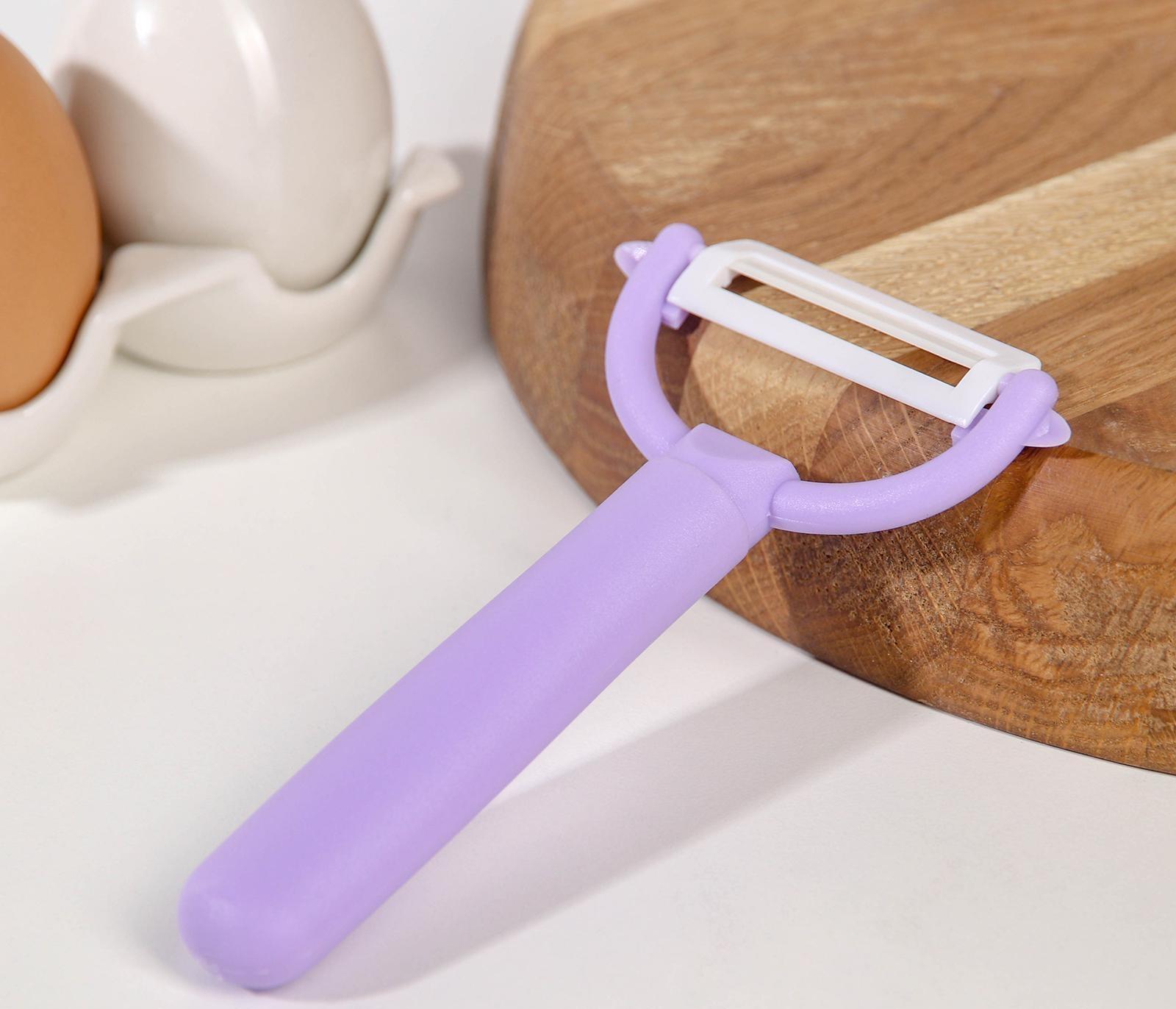 Овощечистка керамическая Доляна «Италия», 13 см, цвет МИКС