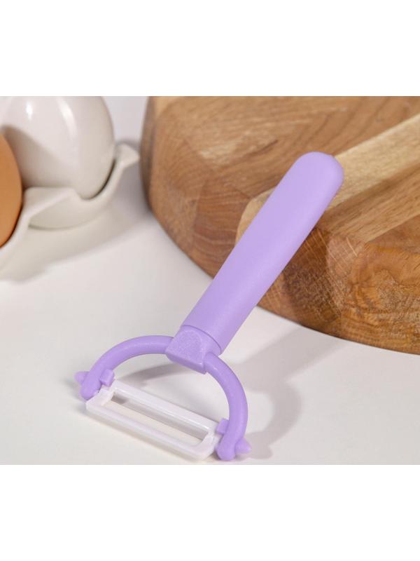 Овощечистка керамическая Доляна «Италия», 13 см, цвет МИКС