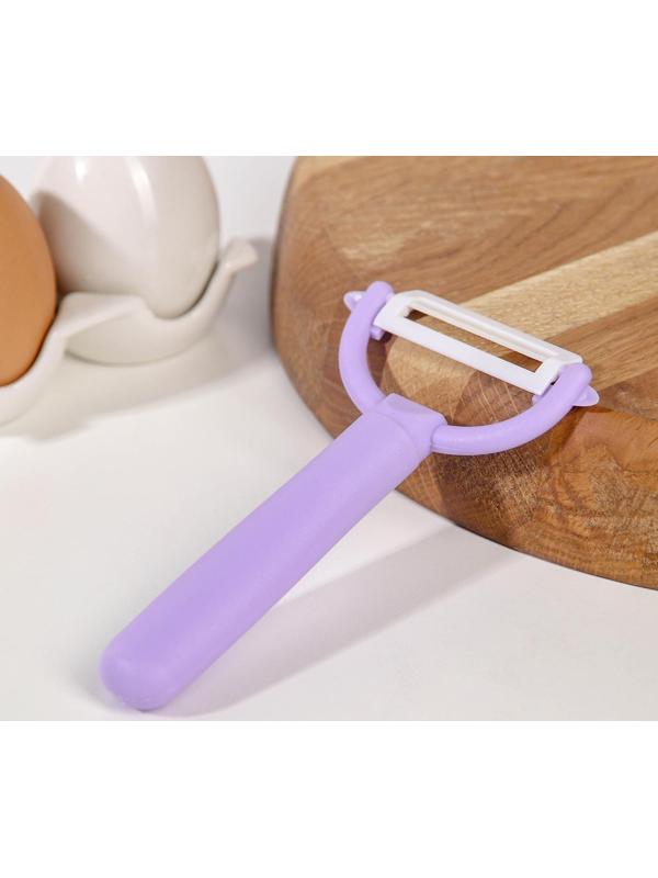 Овощечистка керамическая Доляна «Италия», 13 см, цвет МИКС