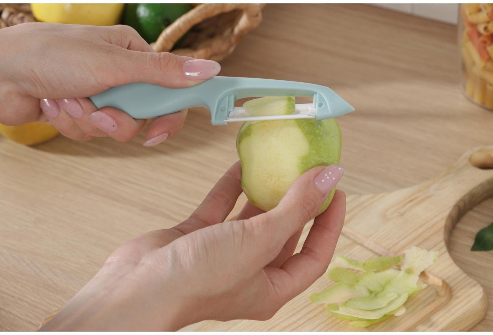 Овощечистка керамическая Доляна «Венеция», 17 см, цвет МИКС