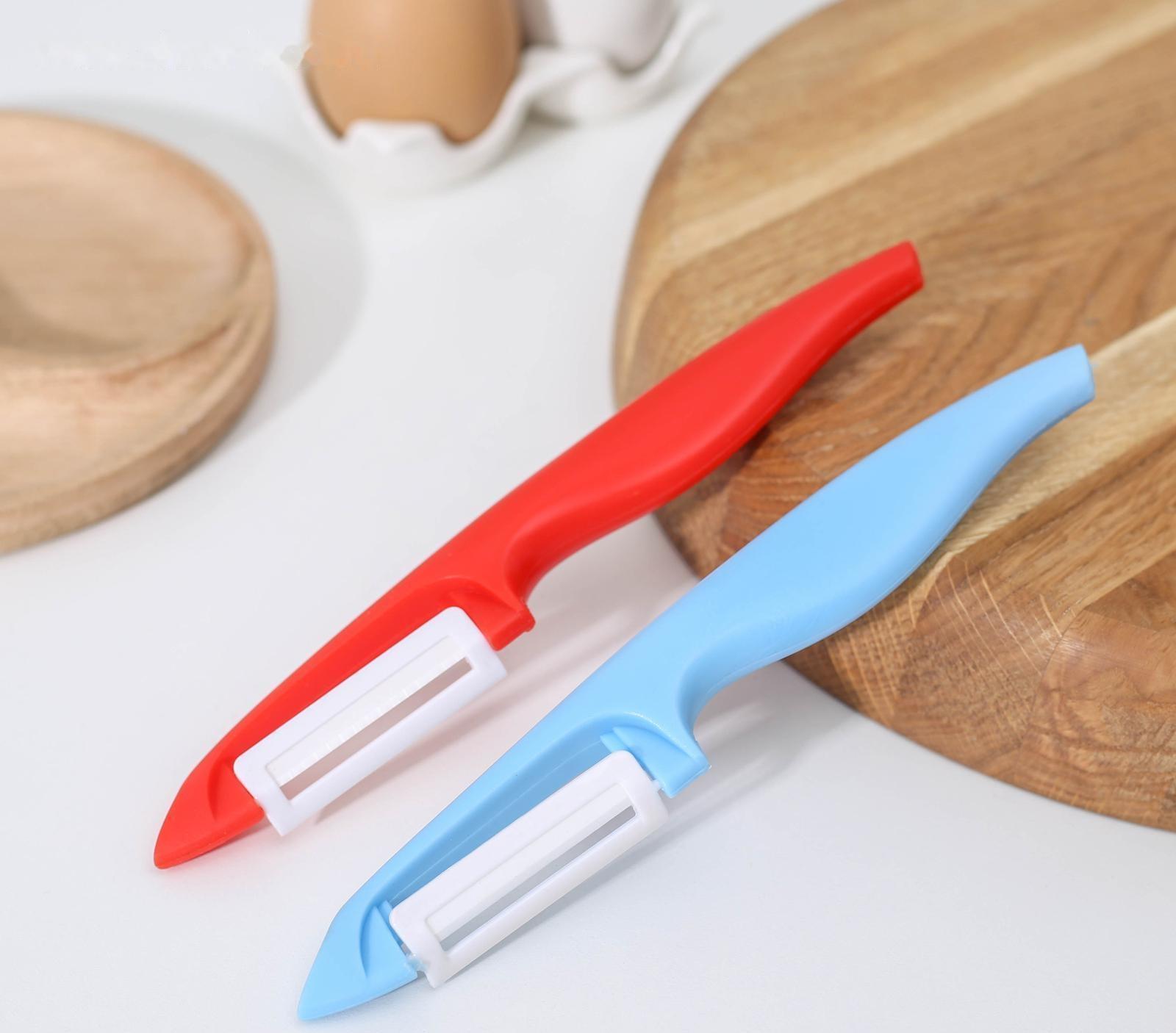 Овощечистка керамическая Доляна «Венеция», 17 см, цвет МИКС