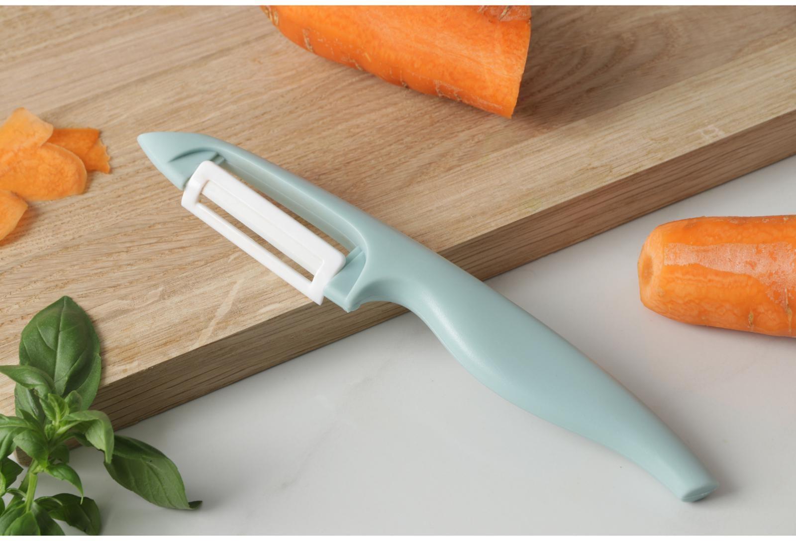 Овощечистка керамическая Доляна «Венеция», 17 см, цвет МИКС