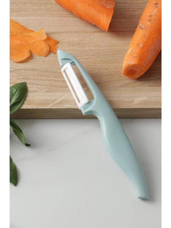 Овощечистка керамическая Доляна «Венеция», 17 см, цвет МИКС