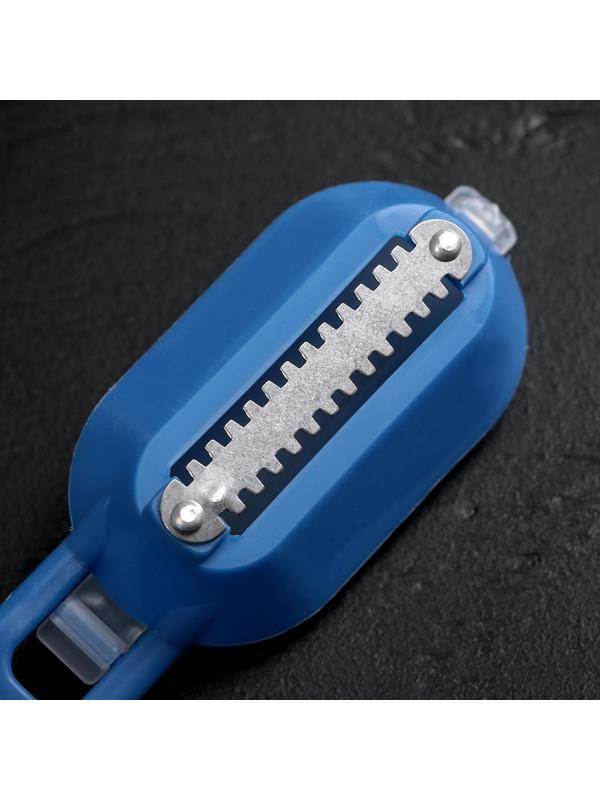 Рыбочистка многофункциональная Доляна «Комфорт», 3 в 1, 19 см, с контейнером и ножом, цвет МИКС