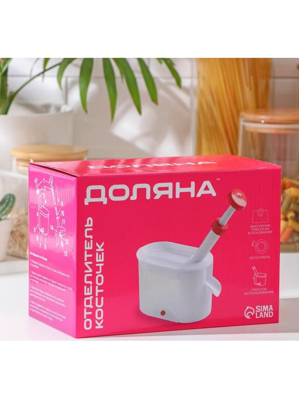 Машинка для удаления косточек из вишни Доляна «Вишневый сад», контейнер 450 мл