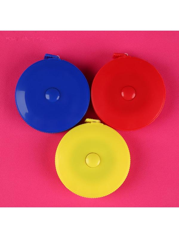 Сантиметровая лента-рулетка портновская, 150 см (см/дюймы), цвет МИКС