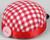 Игольница на руку «Клетка», d = 6 см, цвет красный/белый