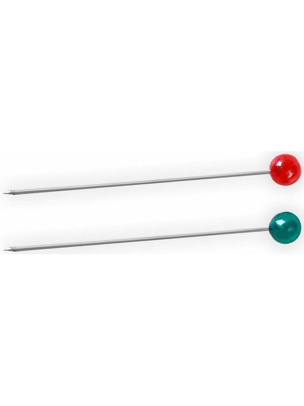 Булавки портновские, 35 мм, 100 шт, цвет разноцветный