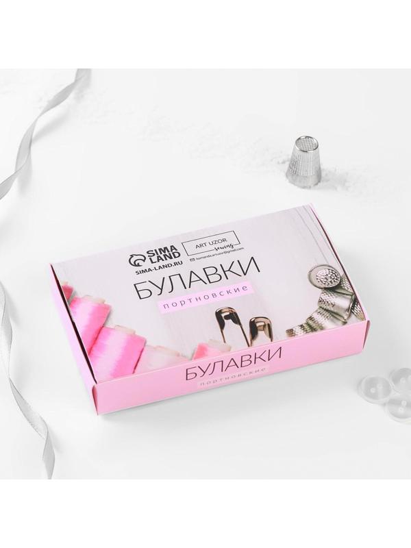 Булавки портновские, 35 мм, 100 шт, цвет разноцветный