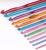 Набор крючков для вязания, d = 2-8 мм, 14,5 см, 12 шт, цвет разноцветный