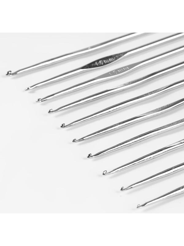 Набор крючков для вязания, d = 1-1,9 мм, 12 см, 10 шт
