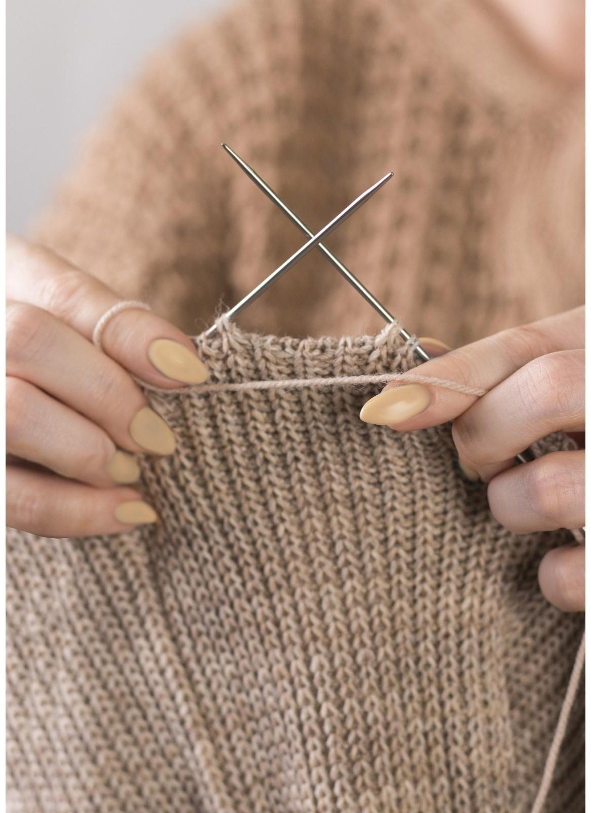 Спицы для вязания, прямые, d = 3 мм, 35 см, 2 шт