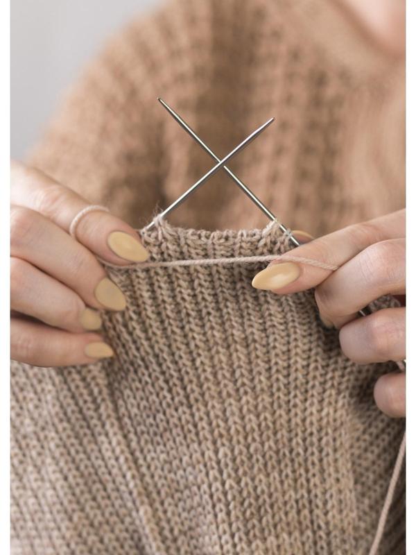 Спицы для вязания, прямые, d = 3 мм, 35 см, 2 шт