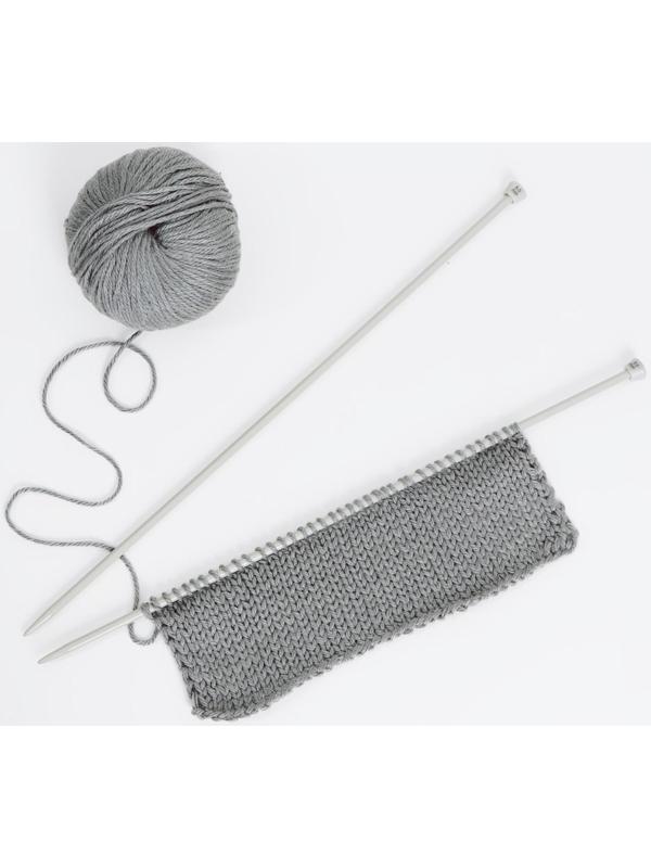 Спицы для вязания, прямые, с тефлоновым покрытием, d = 5 мм, 35 см, 2 шт