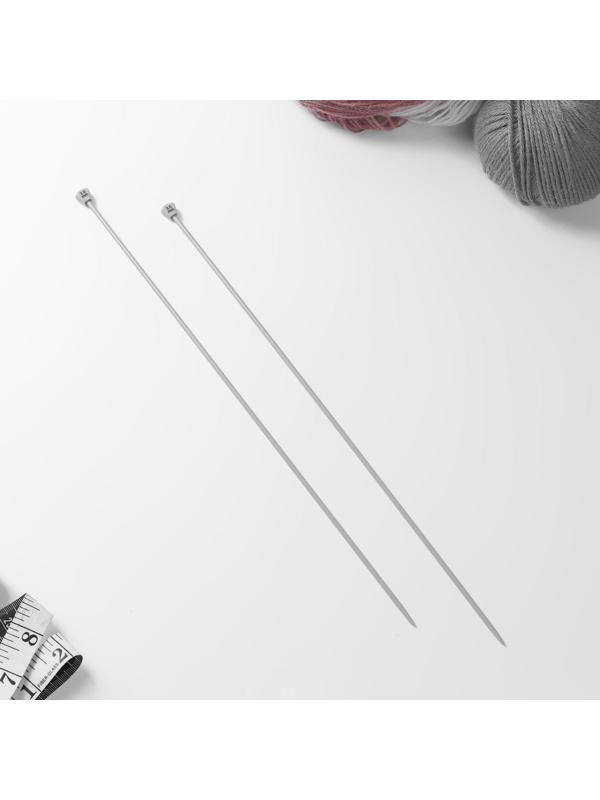 Спицы для вязания, прямые, с тефлоновым покрытием, d = 3 мм, 35 см, 2 шт