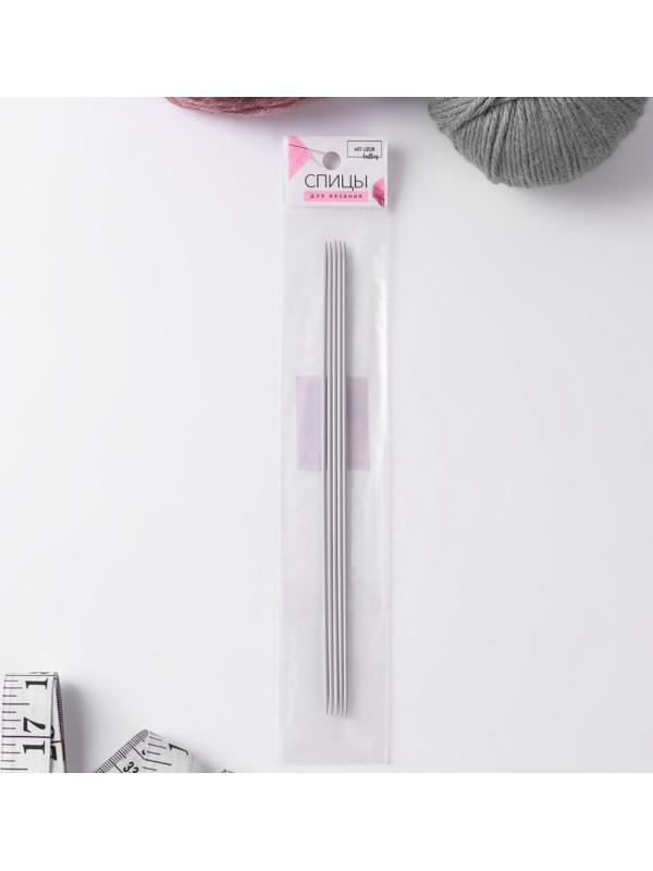 Спицы для вязания, чулочные, с тефлоновым покрытием, d = 2 мм, 20 см, 5 шт
