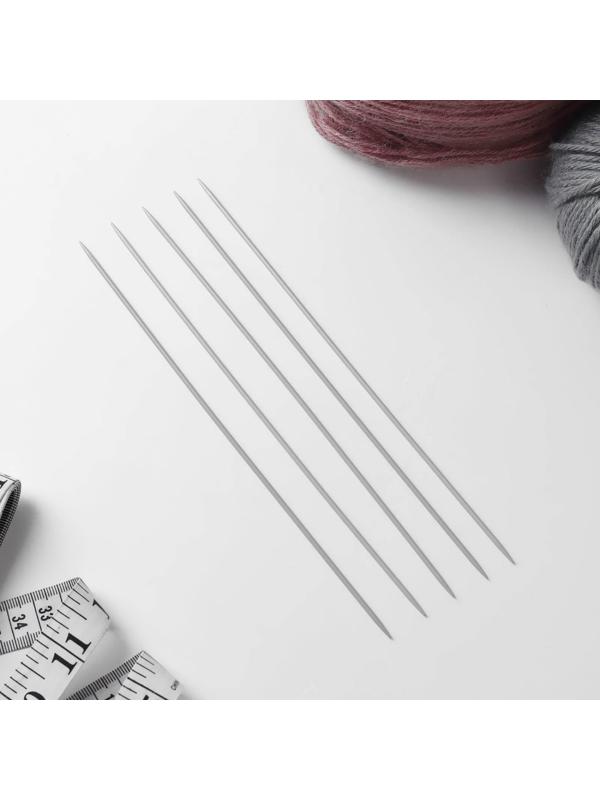 Спицы для вязания, чулочные, с тефлоновым покрытием, d = 2 мм, 20 см, 5 шт