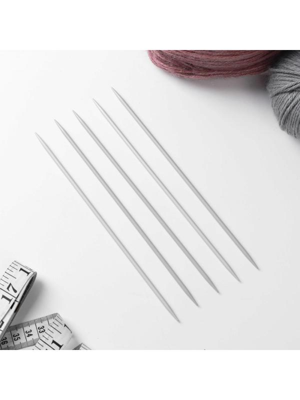 Спицы для вязания, чулочные, с тефлоновым покрытием, d = 3,5 мм, 20 см, 5 шт