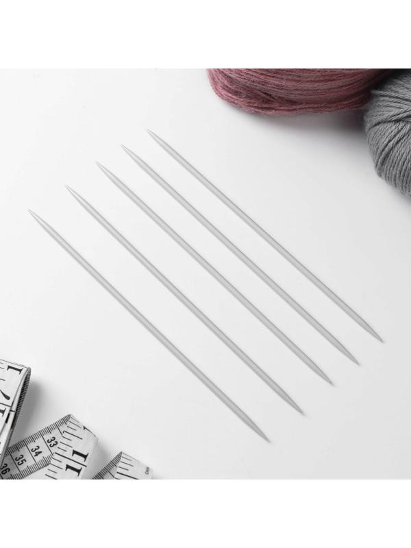 Спицы для вязания, чулочные, с тефлоновым покрытием, d = 4 мм, 20 см, 5 шт