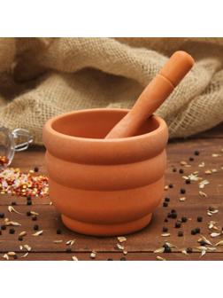 Ступка с пестиком «Кирпичный камень», 250 мл