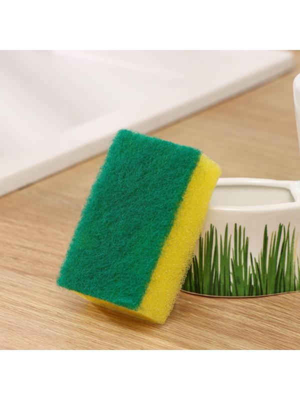 Дозатор для моющего средства с подставкой для губки Доляна «Травка», 240 мл