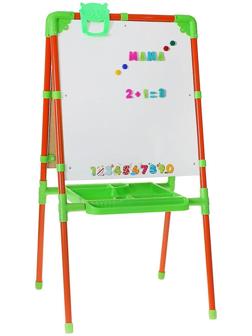 Мольберт детский, двусторонний, размер 1040 × 516 × 70 мм, цвет оранжевый