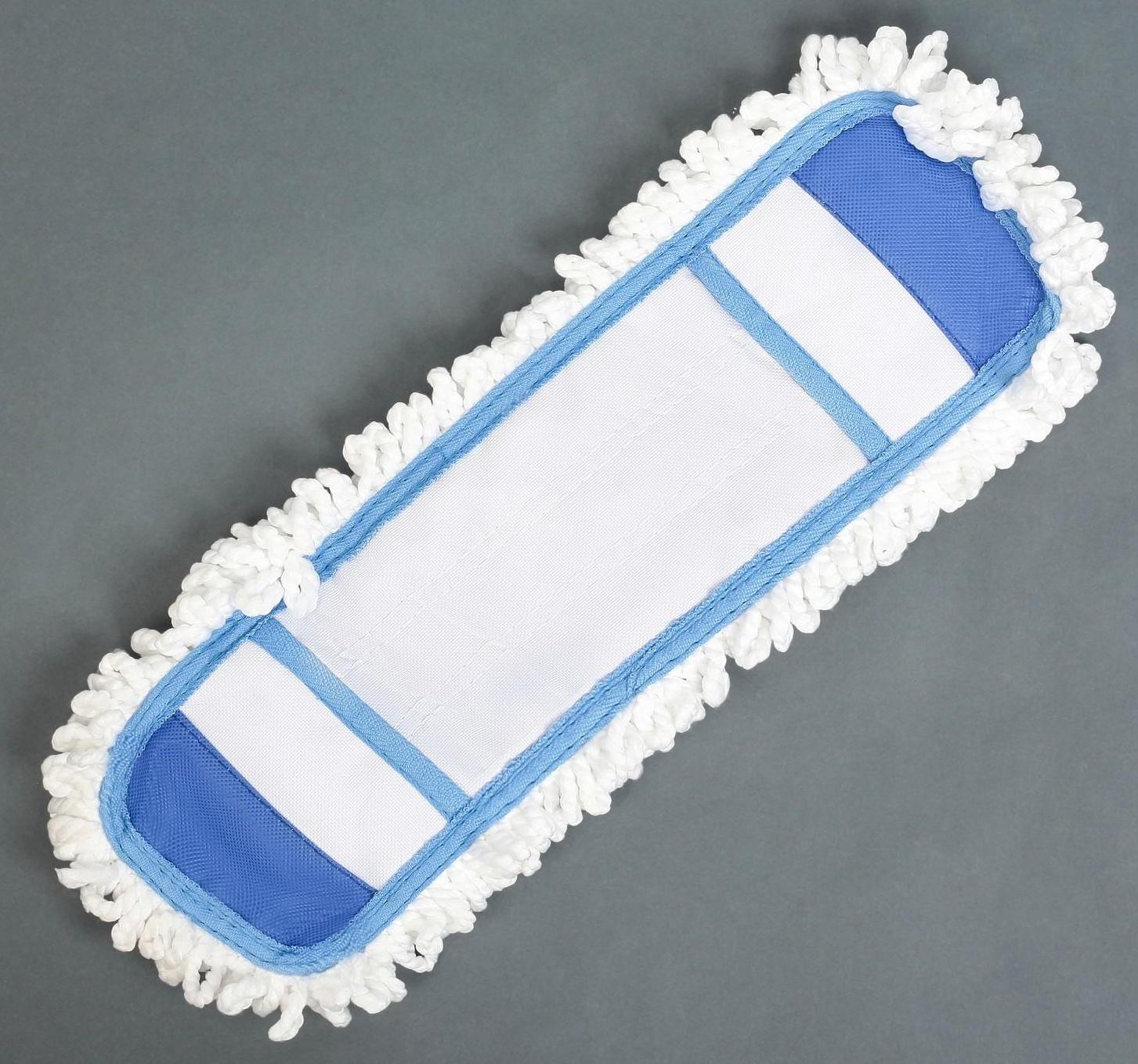 Насадка для плоской швабры Доляна, 40×12 см, микрофибра, цвет МИКС