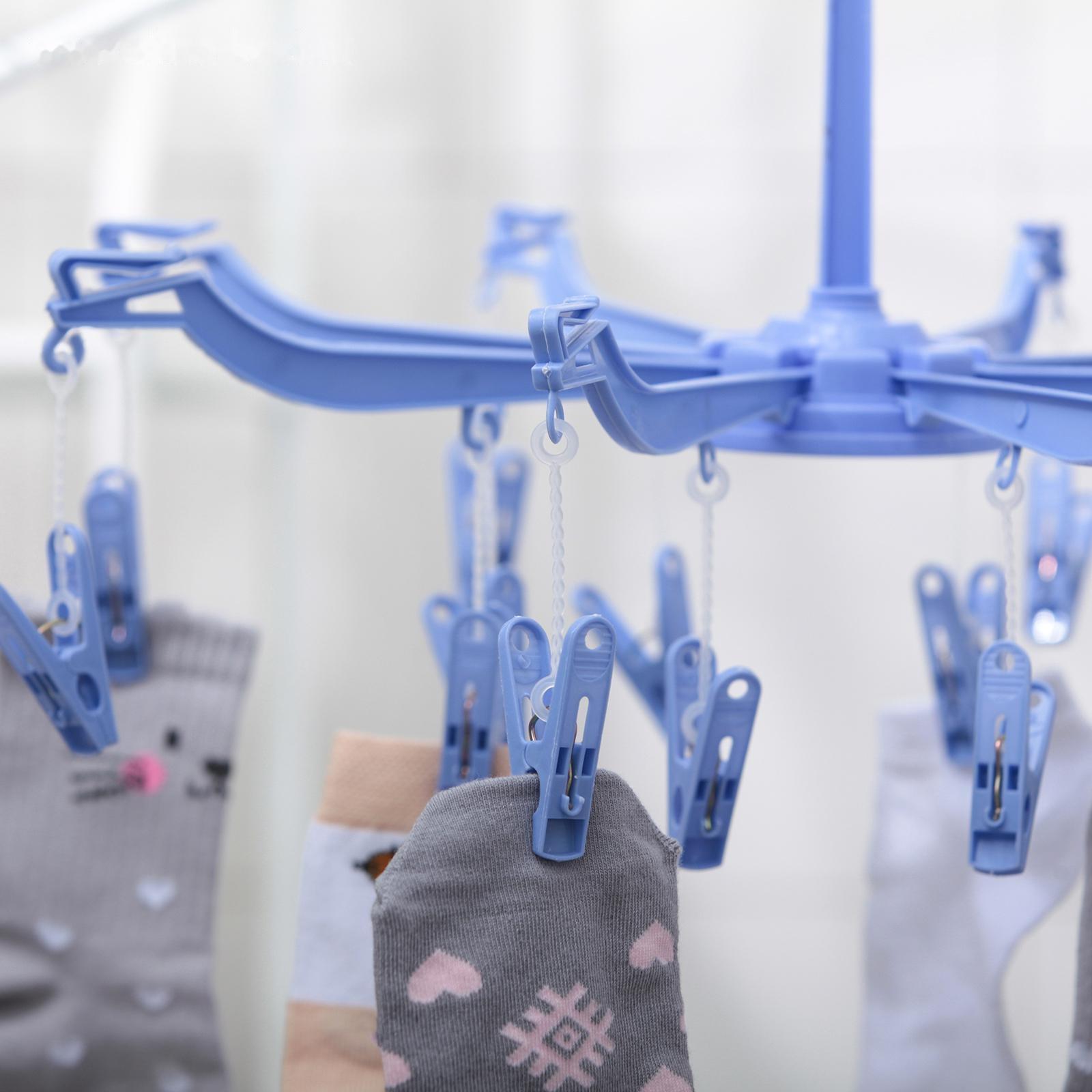 Сушилка для белья подвесная, 41×41 см, 16 прищепок, цвет МИКС