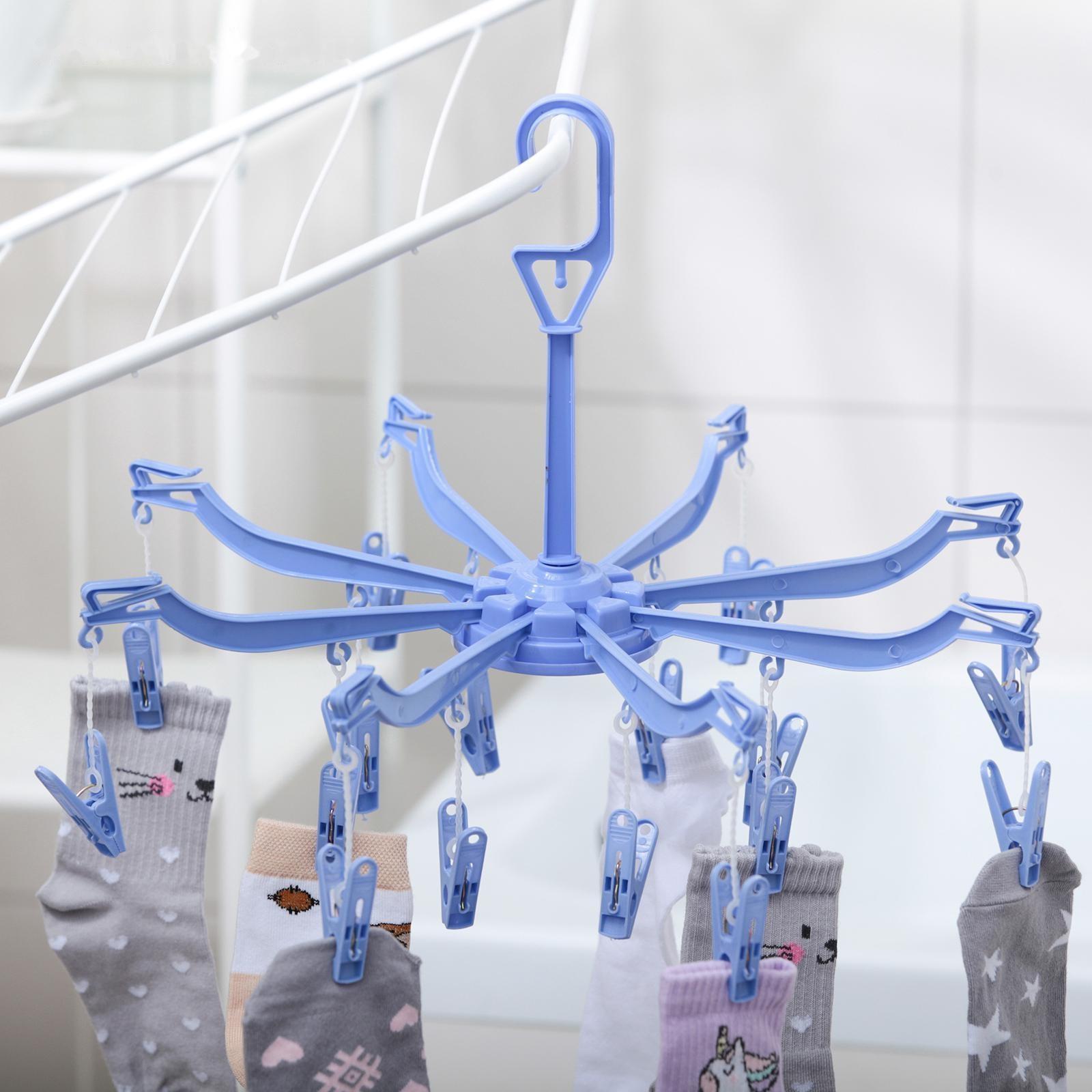 Сушилка для белья подвесная, 41×41 см, 16 прищепок, цвет МИКС