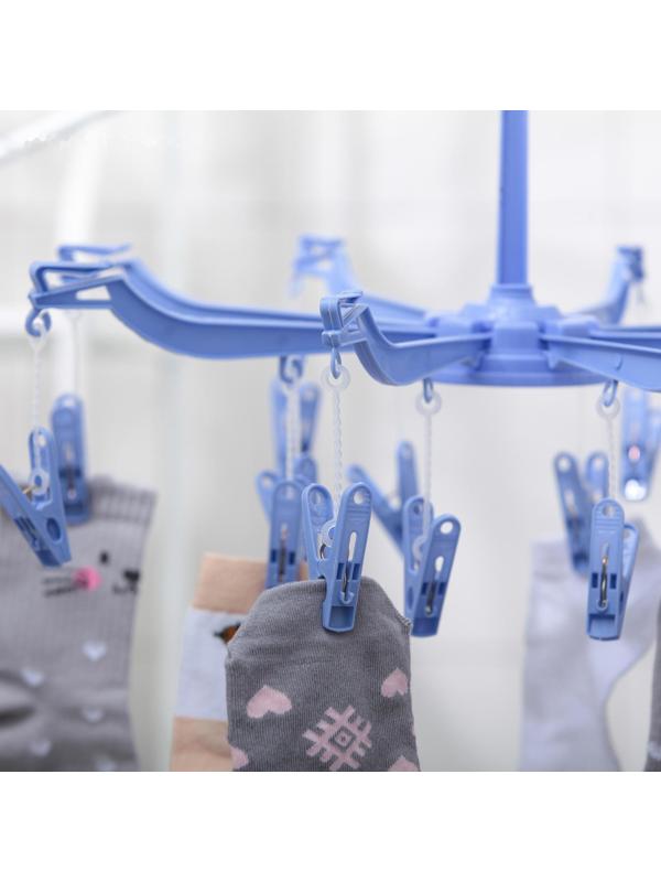 Сушилка для белья подвесная, 41×41 см, 16 прищепок, цвет МИКС