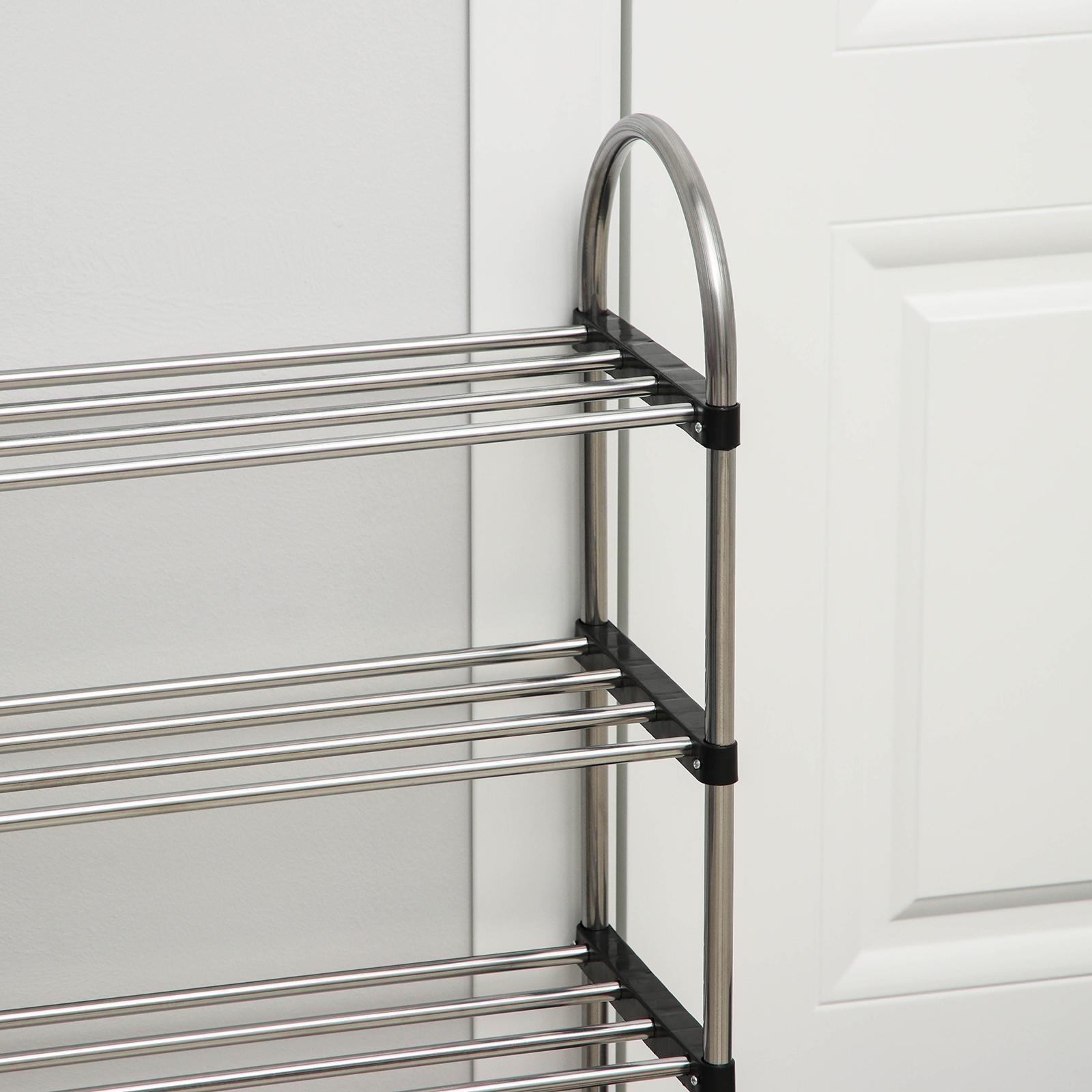 Обувница, 4 яруса, 60×22×69 см, цвет хром