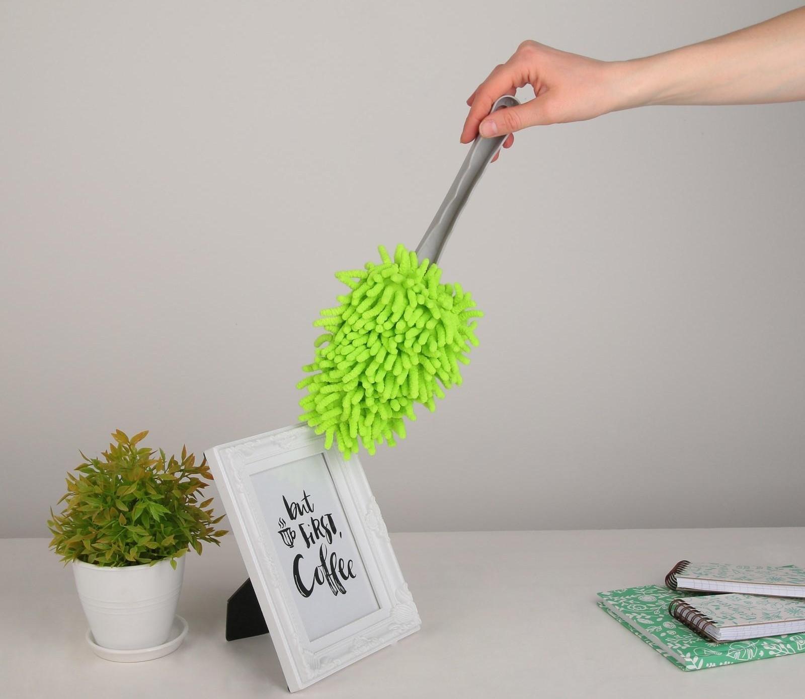 Щётка для удаления пыли, 28 см, цвет МИКС