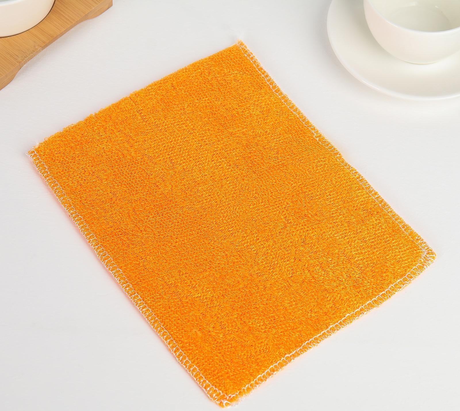 Салфетка с волокнами бамбука Доляна, 23×18 см, цвет МИКС