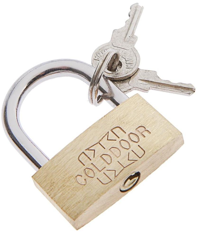 Замок навесной, тип 1, 33х40 мм, 2 ключа