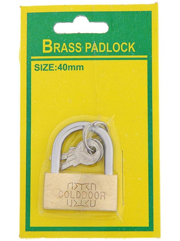 Замок навесной, тип 1, 33х40 мм, 2 ключа